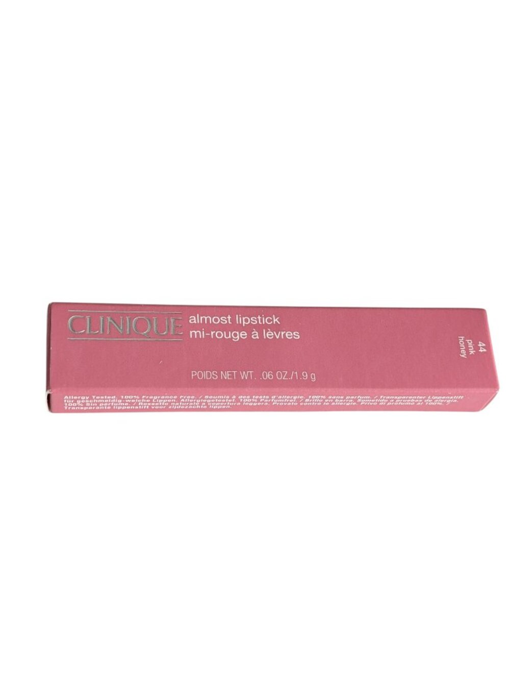Clinique Almost Lipstick #44 Pink Honey 1.9g/0.06oz Full Size New with Box